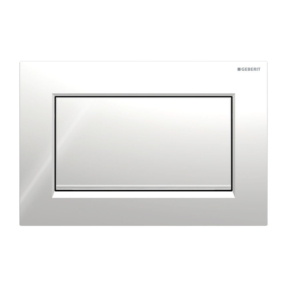 Cutout image of Geberit Sigma10 Gloss Chrome / Brushed Chrome Single Flush Plate